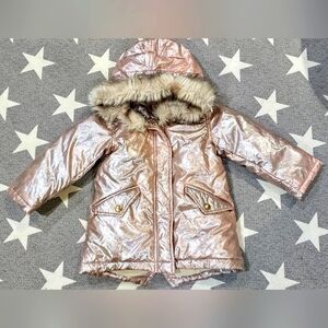 Crewcuts Girls' Metallic Fishtail Parka
